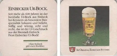 Bierdeckel quadratisch - Einbecker ur-Bock im Stutzen