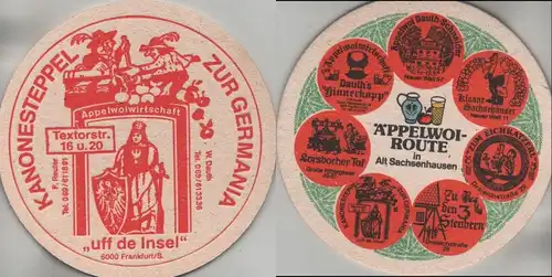 Bierdeckel rund - Äppelwoi