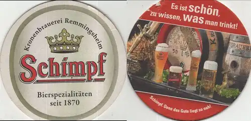 Bierdeckel rund - Schimpf