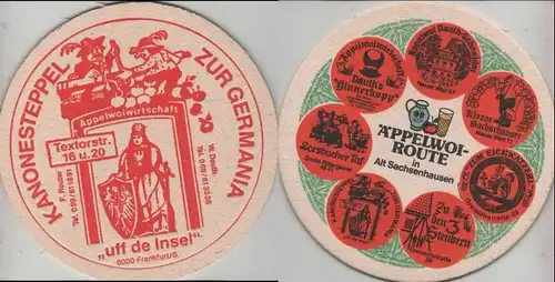 Bierdeckel rund - Äppelwoi