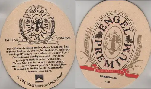 Bierdeckel oval - Engel