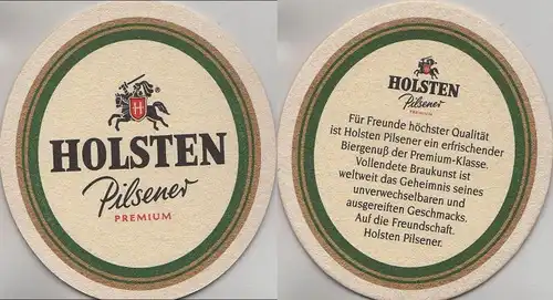 Bierdeckel oval - Holsten