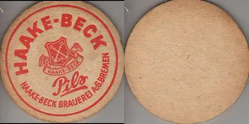 Bierdeckel rund - Haake Beck