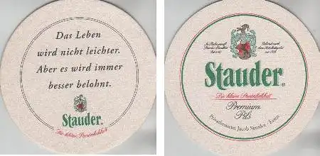 Bierdeckel rund - Stauder - die kleine Persönlichkeit