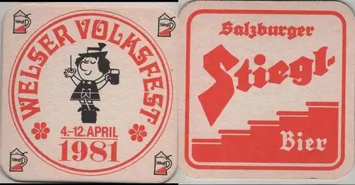 Bierdeckel quadratisch - Stiegl