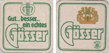 Bierdeckel quadratisch - ein echtes Gösser