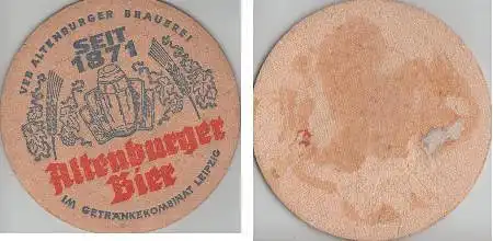 Bierdeckel rund - VEB Altenburger Brauerei