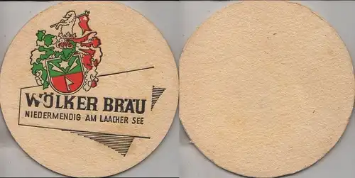 Bierdeckel rund - Wölker Bräu, Laacher See