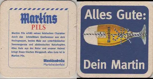 Bierdeckel quadratisch - Martins