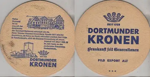 Bierdeckel rund - Dortmunder Kronen bier