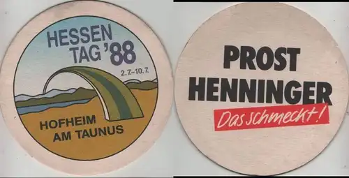 Bierdeckel rund - Henninger