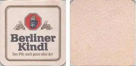 Bierdeckel quadratisch - Berliner Kindl nach guter alter Art