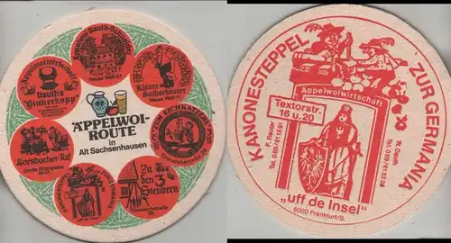 Bierdeckel rund - Äppelwoi