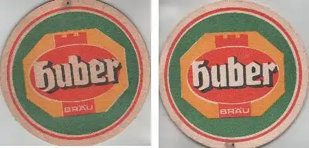 Bierdeckel rund - Huber Bräu mit Nadelloch