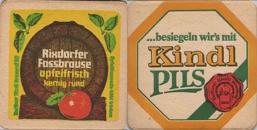 Bierdeckel quadratisch - Kindl Fassbrause