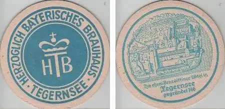 Bierdeckel rund - Tegernsee - herzoglich bayerisch