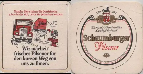 Bierdeckel quadratisch - Schaumburger