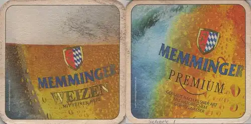 Bierdeckel quadratisch - Memminger