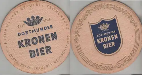Bierdeckel rund - Dortmunder Kronen bier