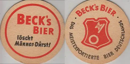 Bierdeckel rund - Becks