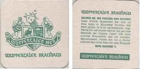 Bierdeckel quadratisch - Wuppertaler Brauhaus Bier