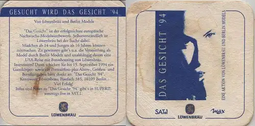 Bierdeckel quadratisch - Löwenbräu