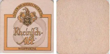 Bierdeckel quadratisch - Adler - Rheinisch Alt