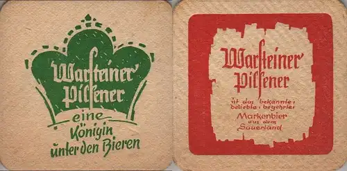 Bierdeckel quadratisch - Warsteiner