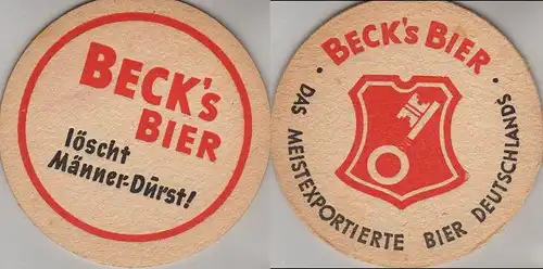 Bierdeckel rund - Becks