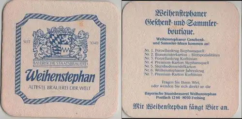 Bierdeckel quadratisch - Weihenstephan