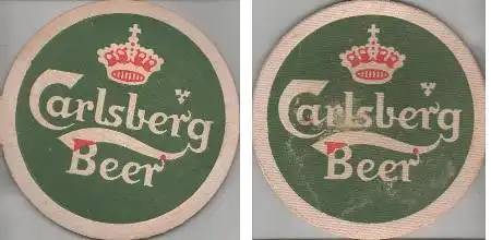 Bierdeckel rund - Carlsberg Beer - dick