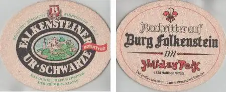 Bierdeckel oval - Falkensteiner Ur-Schwarze