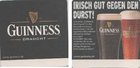 Bierdeckel quadratisch - Guinness Draught