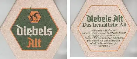 Bierdeckel 6-eckig - Diebels Alt