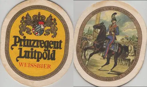 Bierdeckel oval - Prinzregent Luitpold