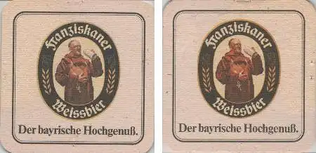 Bierdeckel quadratisch - Franziskaner bayerischer Hochgenuss
