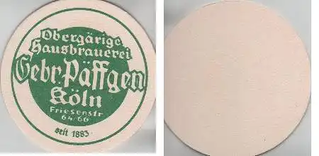 Bierdeckel rund - Gebr. Päffgen Köln