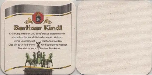 Bierdeckel quadratisch - Berliner Kindl