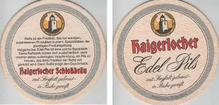 Bierdeckel rund - Haigerlocher Schloßbräu und Edel Pils