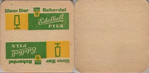 Bierdeckel quadratisch - Scherdel