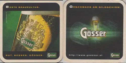 Bierdeckel quadratisch - Gösser