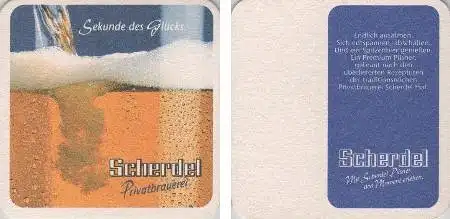 Bierdeckel quadratisch - Scherdel Privatbrauerei