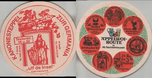 Bierdeckel rund - Äppelwoi