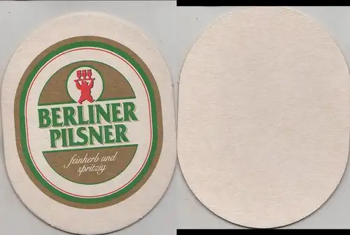 Bierdeckel oval - Berliner Pilsener