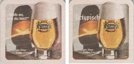 Bierdeckel quadratisch - Zipfer - Bleib wie du bist