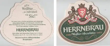 Bierdeckel Sonderform - Herrnbräu Ingolstadt