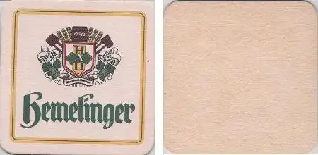 Bierdeckel quadratisch - Hemelinger - einseitig