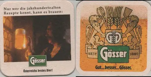 Bierdeckel quadratisch - Gösser