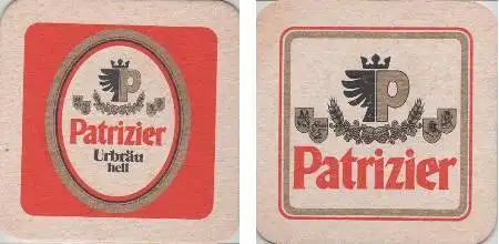 Bierdeckel quadratisch - Patrizier - rot