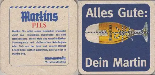 Bierdeckel quadratisch - Martins